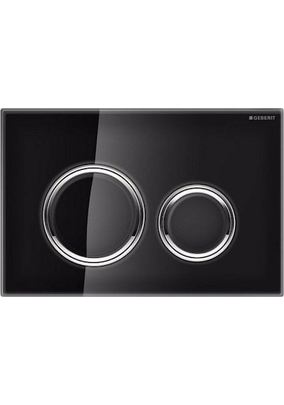 Geberit Sigma 21 115.884.sj.1 Çift Kademeli Kumanda Paneli, Siyah Cam Siyah