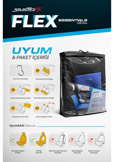 Selectedfit Flex Design Universal Oto Koltuk Kılıfı 88519251