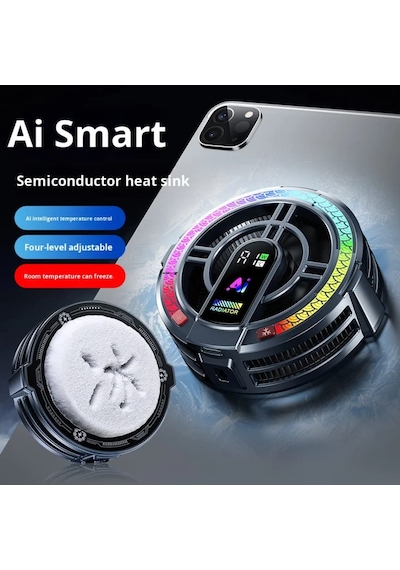 Th06 Pro Manyetik Tablet Ve Telefon Soğutucu Fan 24w Yarı İletken Rgb Soğutma Sistemi Akıllı Sıcaklık Kontrolü
