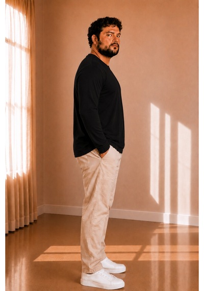 Sngl Tekstil Erkek Uzun Kollu İnterlok Oversize V Yaka Sweatshirt S-m-l-xl-2xl Siyah