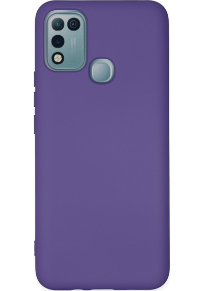 İnfinix Hot 10 Play Uyumlu Kılıf Nano İçi Kadife Silikon - Mor