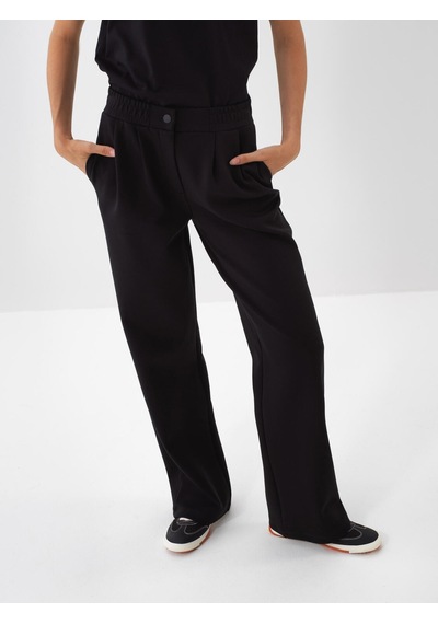 Xint Siyah Pamuk Dokulu Oversize Sweat Pantolon 470462