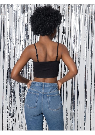 LOFT Crop Kadın Atlet Lf2031802 Q1.v1 Siyah