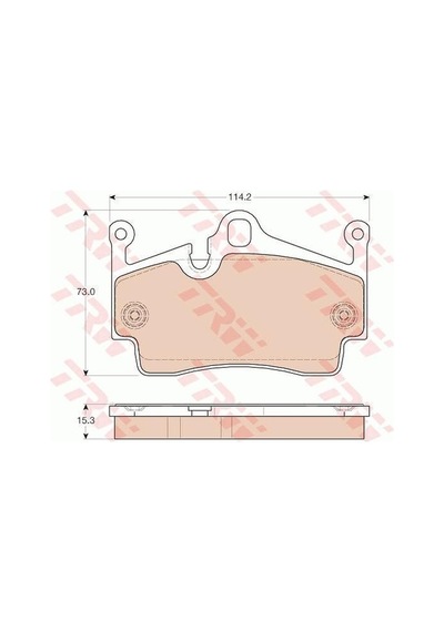 TRW-GDB1961 ARKA BALATA PORSCHE BOXSTER 12 CAYMAN 13 GDB1961 987