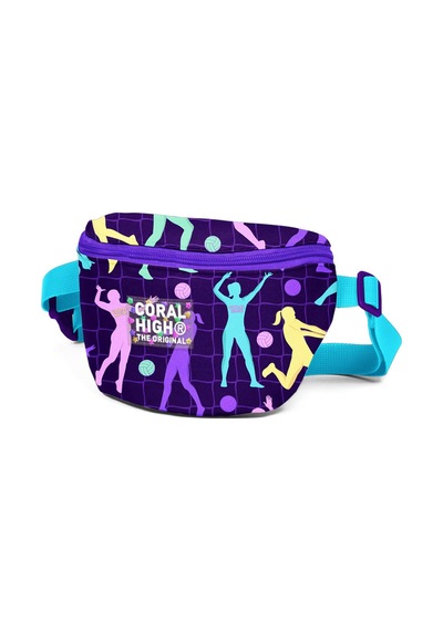 Coral High Mor Voleybol Desenli Bel Çantası 11544 Mor