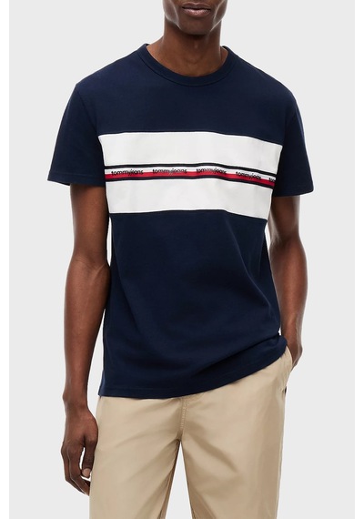 Tommy Jeans T Shirt Erkek T Shirt Dm0dm23245 C1g Lacivert