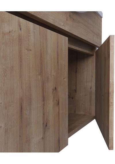 Kahire 65 Cm Mdf Banyo Dolabı Seti Safir Meşe