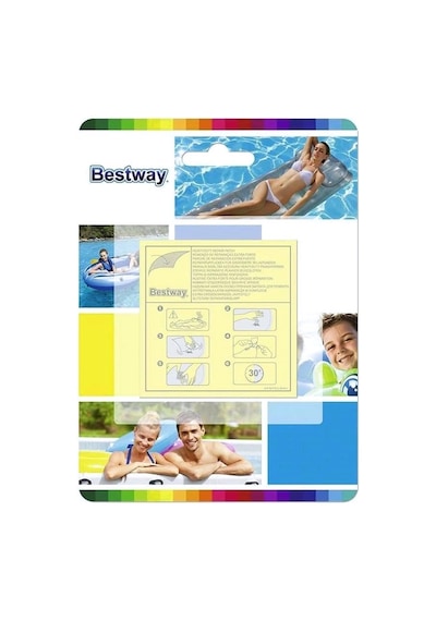 Bestway Onarım Yamaları 10 Adet Kendinden Yapışkanlı 6,5 X 6,5 Cm Sarı