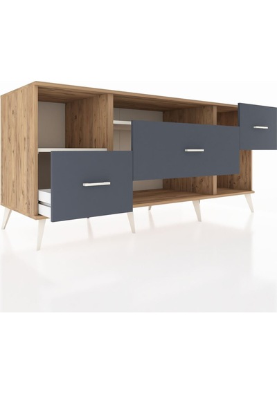 Kronos Konsol 2 Raflı 3 Çekmeceli 176x59x83 Çam-aytaşı/antrasit Aytaşı/antrasit Kronos Konsol 2 Raflı 3 Çekmeceli 176x59x83 Çam-aytaşı/antrasit Aytaşı/antrasit