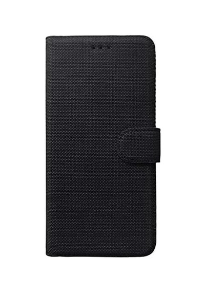 Apple İphone 6s İçin Kılıf Fabric Book Wallet Siyah İphone 6s İle Uyumlu Kılıf - Siyah
