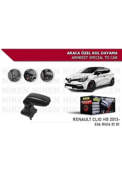 Renault Clio 4 Araca Özel Kol Dayama Kolçak 2012-2019 Arası Niken