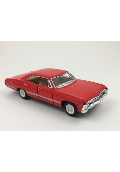 Kinsmart 1967 Chevrolet Impala 1:43 Kırmızı Çek Bırak Model Araba