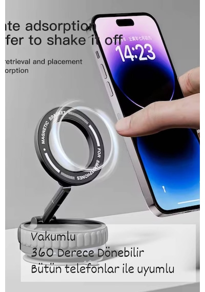 Plentiful Araç Cam Telefon Tutucu 60derece Dönebilir Araç Cam Ayna Uyumlu K11 1