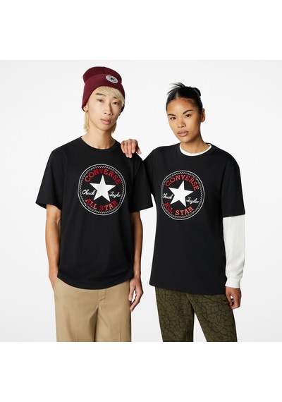 Converse Go-to All Star Patch Logo Unisex Siyah T-shirt