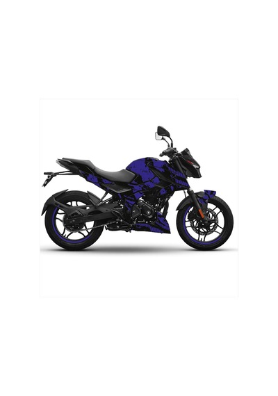 Bajaj N250 Ağ Tasarım Motosiklet Sticker Etiket Kaplama Modeli - Lacivert