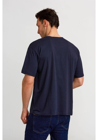 Bisse Basic Oversize Lacivert Erkek T-shirt Ts2410n24199 D39 Lacivert