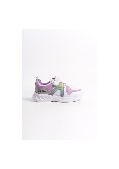 Daxtors Garantili Ray Max Günlük Ortopedik Çocuk Unisex Sneaker Spor Ayakkabı Beyaz-lila