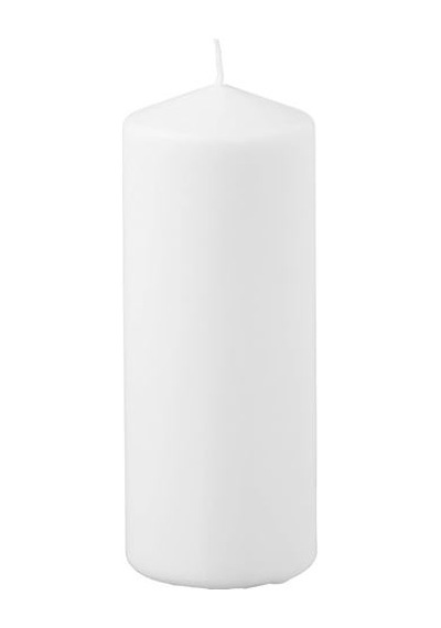 Ikea Fenomen Blok Mum, Beyaz, 19 Cm 70 Saat