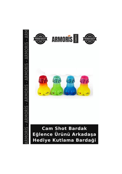 Cam Shot Bardak Eğlence Ürünü Arkadaşa Hediye Kutlama Bardaği