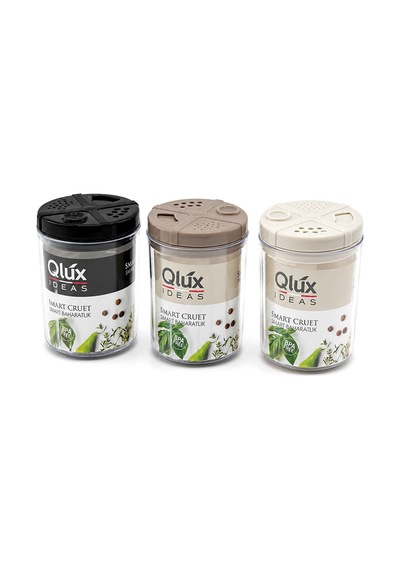 Qlux Baharatlık Ve Tuzluk Plastik 300ml Akıllı Tasarım- 24'li Paket Diğer