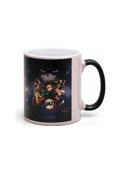 Isıya Duyarlı Sihirli Porselen Kupa Bardak - Demon Slayer Anime Temalı Tasarım Karışık