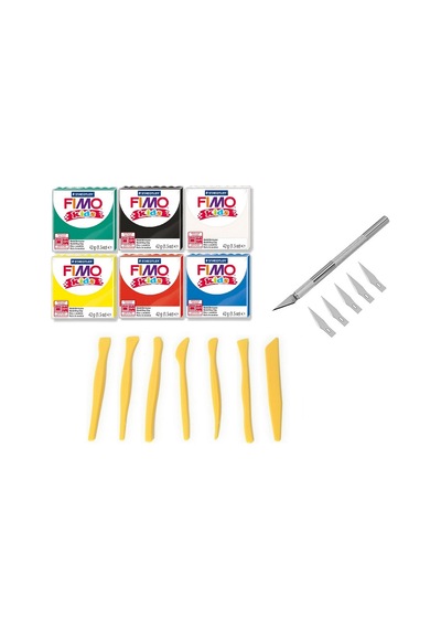 Staedtler Fimo Kids Polimer Kil Başlangıç Seti 42 Gr X 6 Renk