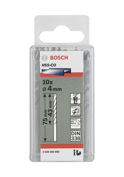 Bosch Hss 6.2X101 Mm Kobaltlı Matkap Ucu 10'Lu Paket 2608588096
