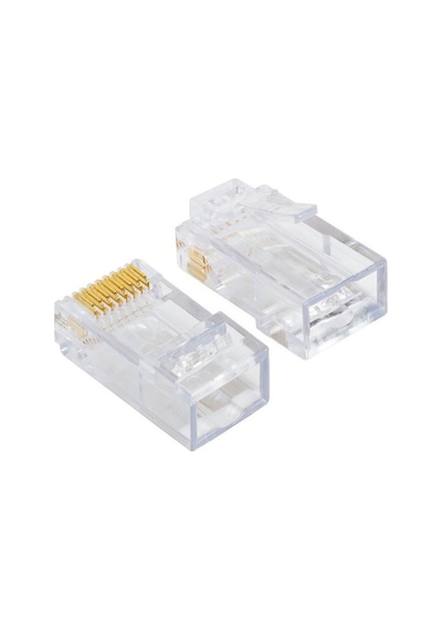 RJ45 Network Cat5 Cat6  Jack Ethernet Konnektör Uç 100 Adet