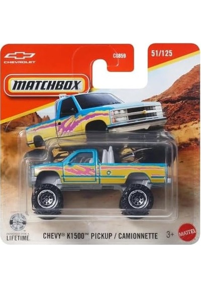 C0859 Matchbox 1:64 Tekli Arabalar Chevy K1500 Pıckup Jhp34