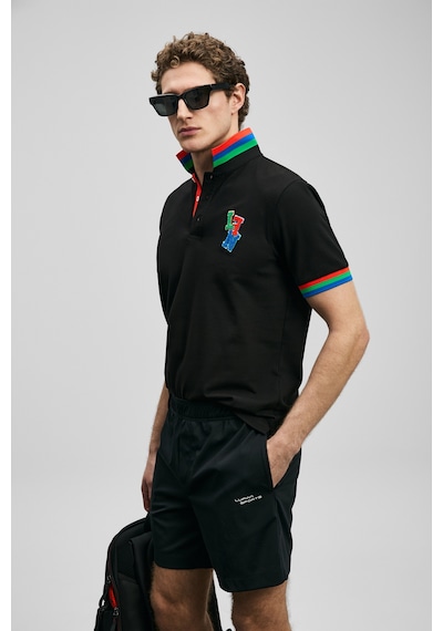 Lufian Fun Smart Erkek Polo Tişört Siyah Siyah 111040231100100 Siyah