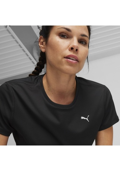 Puma Run Favorites Velocity Kadın Siyah Yuvarlak Yaka Tişört 52506101 Siyah