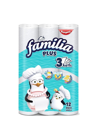 Plus 3 Katlı 12&apos Li Kağıt Havlu 1 X 12 Adet