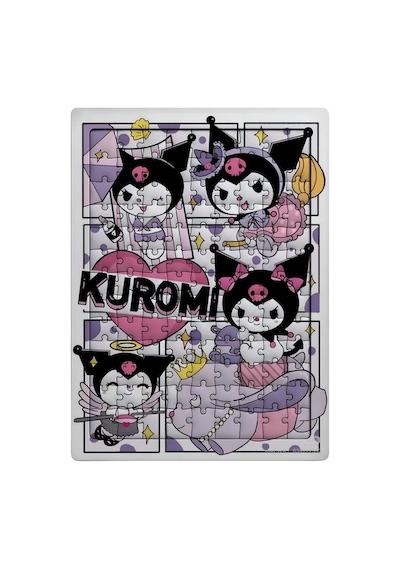 Ghostbastır Design Kuromi 99 Parça Ayaklı Puzzle Dekoratif Çocuk Yapbozu 069