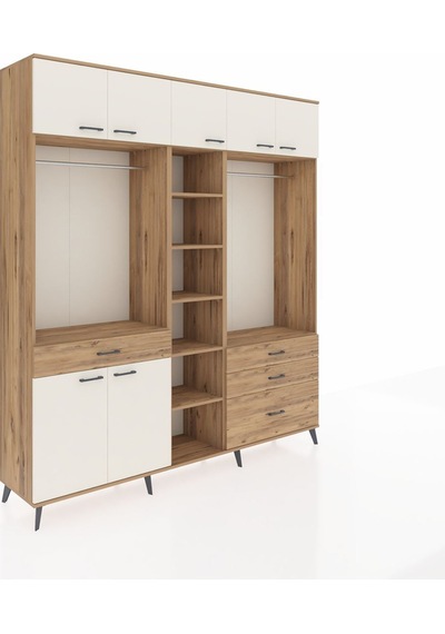 Hyperion Dolap 11 Raflı 4 Çekmeceli 2 Askılı 220x44x243 Çam-aytaşı/çam Aytası/atlas Çam Hyperion Dolap 11 Raflı 4 Çekmeceli 2 Askılı 220x44x243 Çam-aytaşı/çam Aytası/atlas Çam
