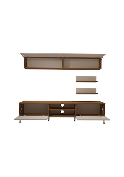 Decoraktiv Eko 5 Mdf Dvd Silver Tv Ünitesi Tv Sehpası Ceviz - Beyaz