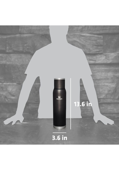 Stanley Adventure To-go Vakumlu Paslanmaz Çelik 1.3 L - 1.4qt Termos Siyah - Charcoal Glow - Kömür Parıltısı Siyah