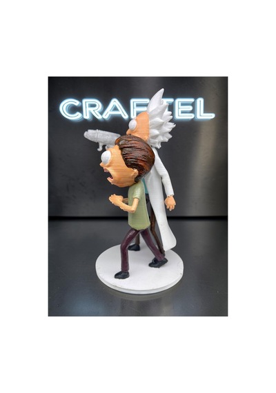 Rick Ve Morty 15 Cm Özel Tasarım Figür Seti - El Boyaması Koleksiyonluk Hobi Figürü