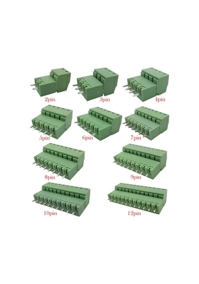 9 Pin 3.81mm Geçmeli 180c Takım Klemens