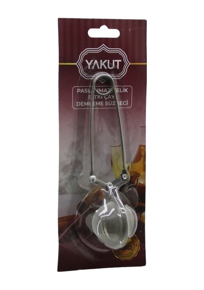 Yakut-12314 Maşalı Tel Metal Bitki Çay Demleme Süzgeci Paslanmaz Çelik 5cm- 12'li Paket