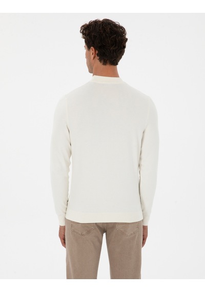 Pierre Cardin Erkek Ekru Kazak /triko 50315728-vr019 Ekru