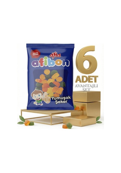 Afia Afibon Yumuşak Şeker 6x80 Gr