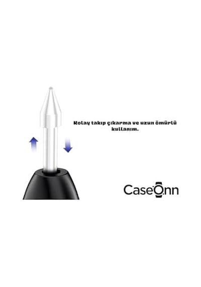 Caseonn Kalem Ucu 5 Adet Beyaz Beyaz Galaxy Tab S10 Fe İle Uyumlu