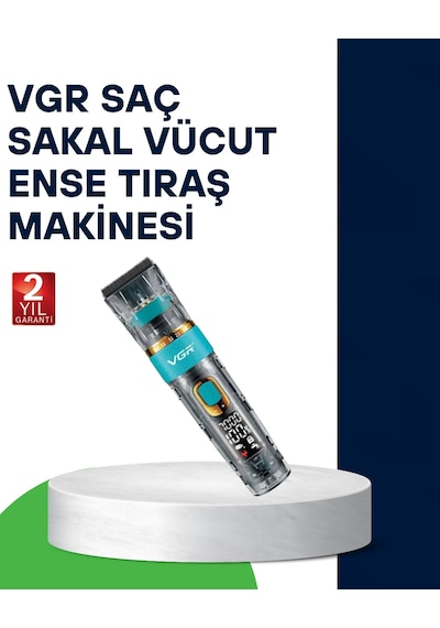 Cosmotex Vgr V-695 Profesyonel Saç Ve Sakal Kesme Makinesi Şarjlı Ve Kablolu Kullanım