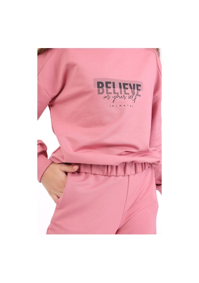 Toontoy Kids Toontoy Kız Çocuk 2'li Takım Baskılı Bisiklet Yaka Sweatshirt & Beli Lastikli Bol Paça Eşofman Altı - 2 İplik Gül Kurusu Toontoy Kids Toontoy Kız Çocuk 2'li Takım Baskılı Bisiklet Yaka Sweatshirt & Beli Lastikli Bol Paça Eşofman Altı - 2 İplik Gül Kurusu