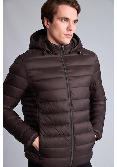 Defacto Sıcak Tutan Su İtici Slim Fit Mont N4661az26aubn337 Kahve-bn337