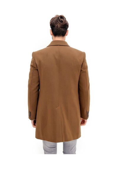 Plt8365 Dewberry Erkek Palto-Camel-Camel