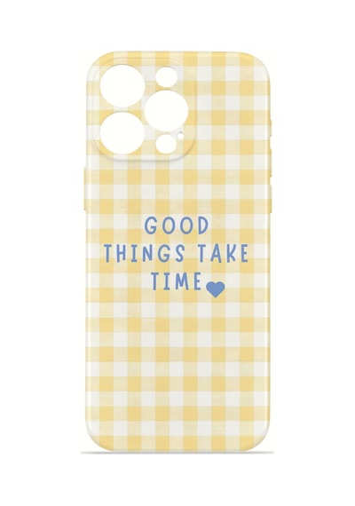 Apple iPhone Uyumlu 16 Pro Vorian İnce Kamera Korumalı Mika Kılıf Good Things Gingham Good Things Gingham Mika