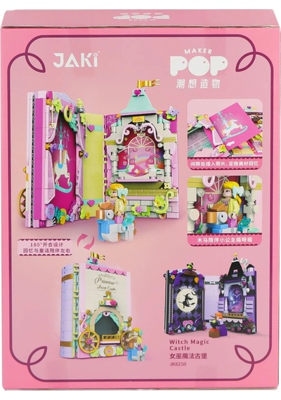 Jk8251 Jaki Block - Prenses Hikaye Kitap Sahnesi 491 Parça Yapım Seti
