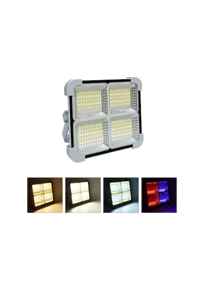 Seyyar Solar Led Projektör Cata Güneş Enerjili Portatif Led Işık