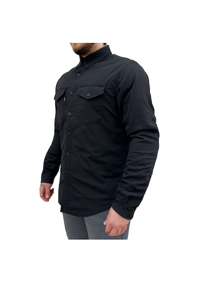 Eagle Black Korumalı Motosiklet Gömleği Erkek